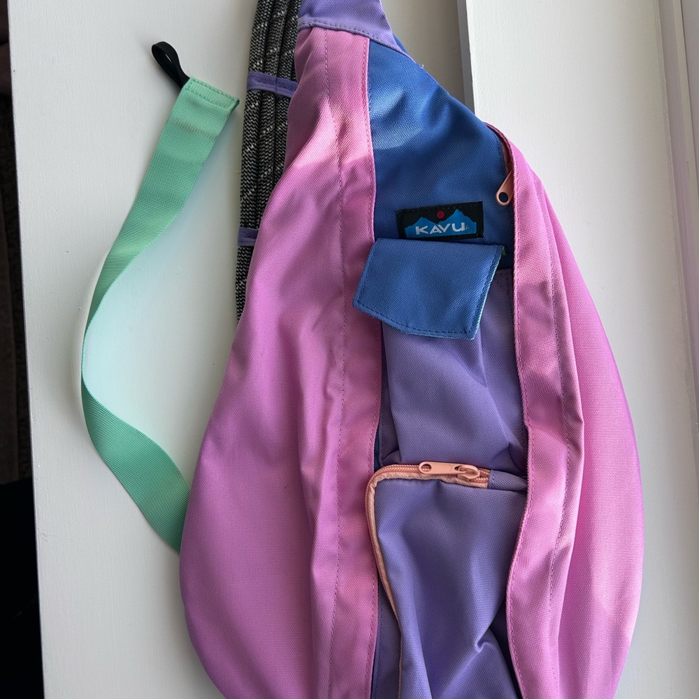 Kavu Pastel Pink and Lavender Sling Bag